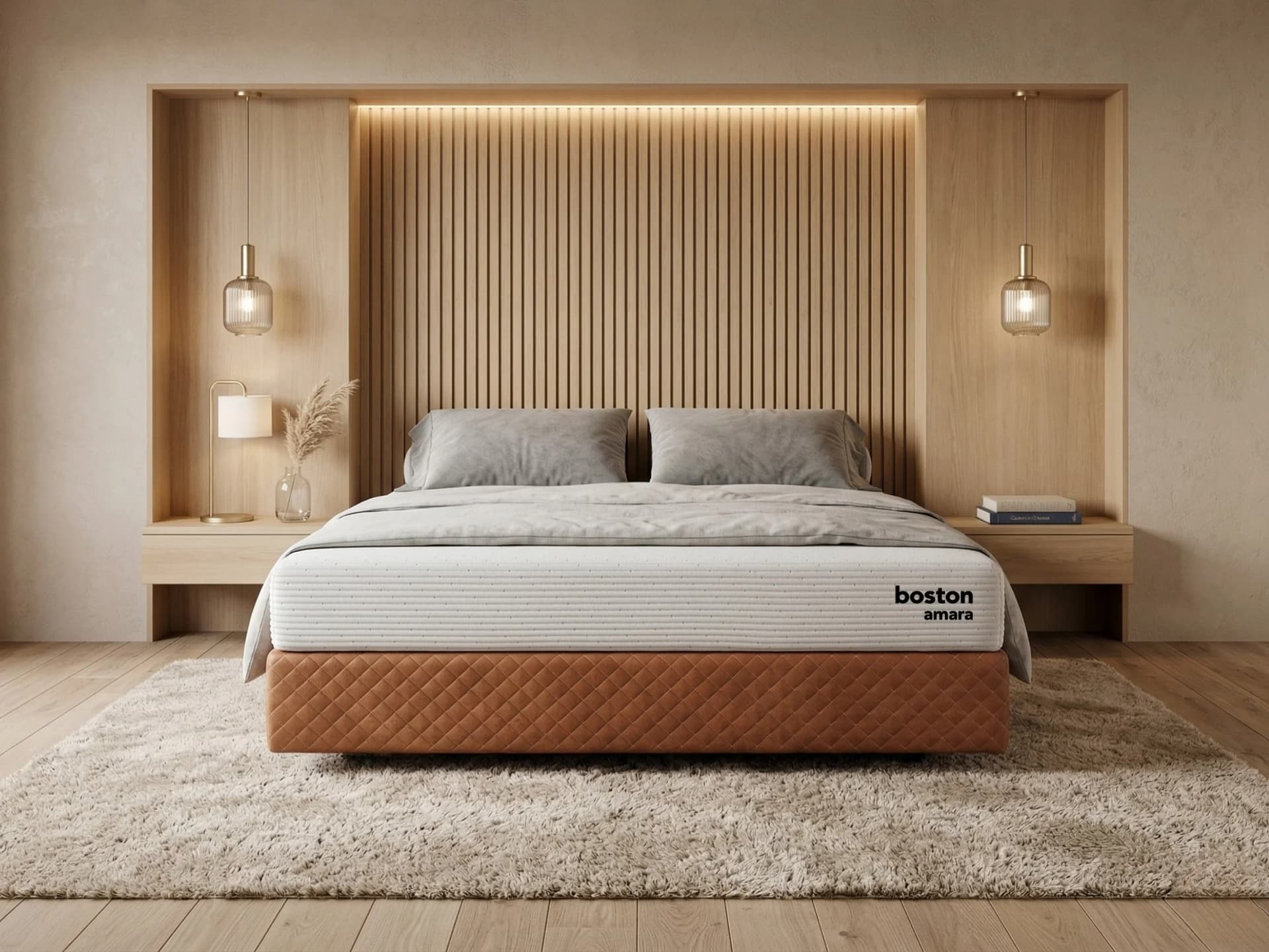 Boston Amara Organic Graphite Infused Dual Comfort Orthopedic Natural Latex Mattress